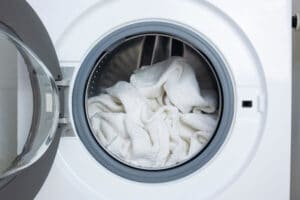 Witte handdoeken wassen